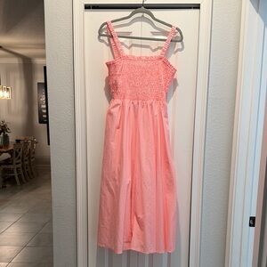 Vineyard vines Kentucky derby 148th year Orange and White Striped Sundress